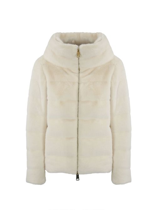 Cappa in faux fur bianco Herno | PI001935D 126301000